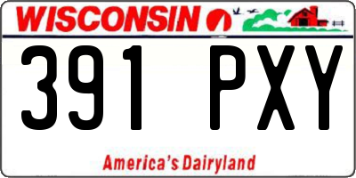 WI license plate 391PXY