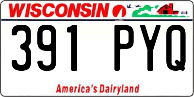 WI license plate 391PYQ