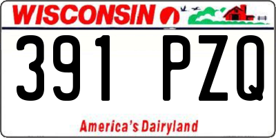 WI license plate 391PZQ