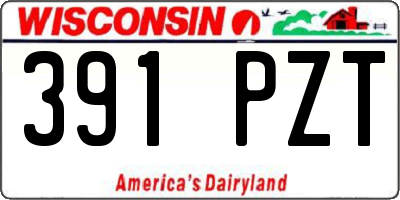 WI license plate 391PZT