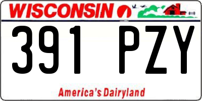 WI license plate 391PZY