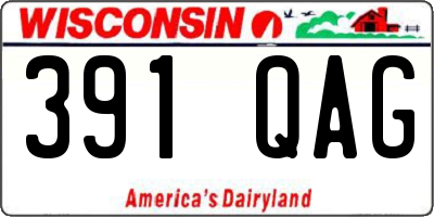 WI license plate 391QAG