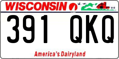 WI license plate 391QKQ