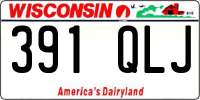 WI license plate 391QLJ