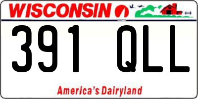 WI license plate 391QLL