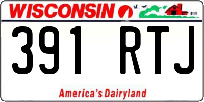 WI license plate 391RTJ
