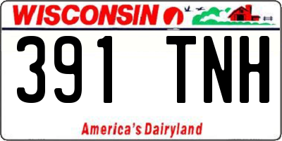 WI license plate 391TNH