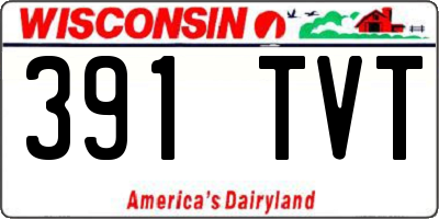 WI license plate 391TVT