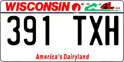 WI license plate 391TXH