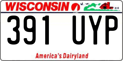 WI license plate 391UYP