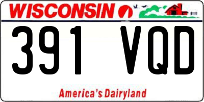 WI license plate 391VQD