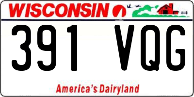 WI license plate 391VQG