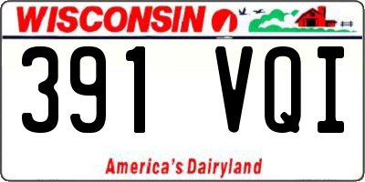 WI license plate 391VQI
