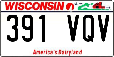 WI license plate 391VQV