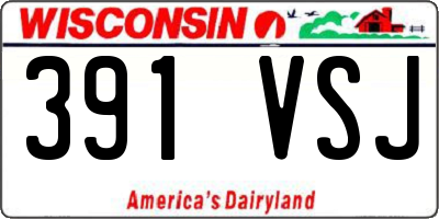 WI license plate 391VSJ
