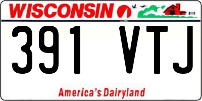 WI license plate 391VTJ