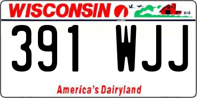 WI license plate 391WJJ