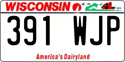 WI license plate 391WJP