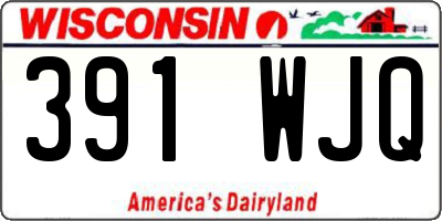 WI license plate 391WJQ
