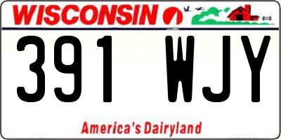 WI license plate 391WJY