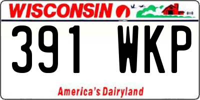WI license plate 391WKP