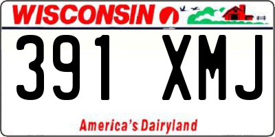 WI license plate 391XMJ