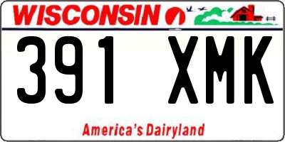WI license plate 391XMK