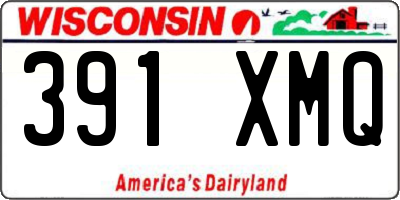 WI license plate 391XMQ