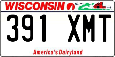 WI license plate 391XMT