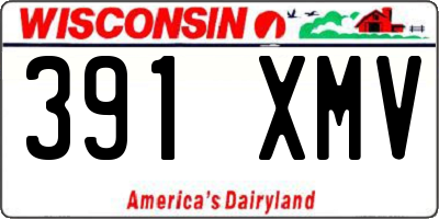 WI license plate 391XMV