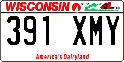 WI license plate 391XMY