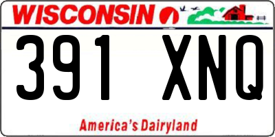 WI license plate 391XNQ