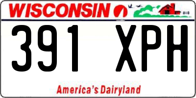WI license plate 391XPH