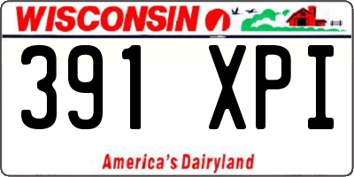 WI license plate 391XPI