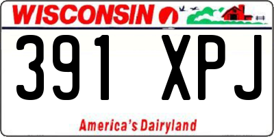 WI license plate 391XPJ