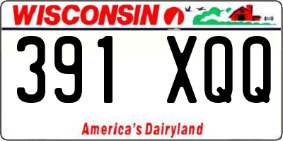 WI license plate 391XQQ