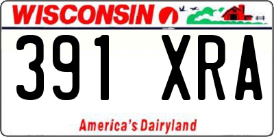 WI license plate 391XRA