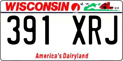 WI license plate 391XRJ