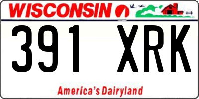 WI license plate 391XRK