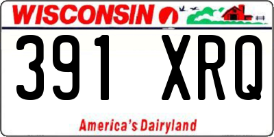 WI license plate 391XRQ