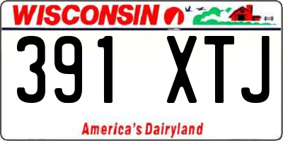 WI license plate 391XTJ