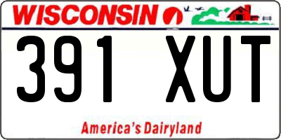 WI license plate 391XUT