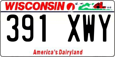 WI license plate 391XWY