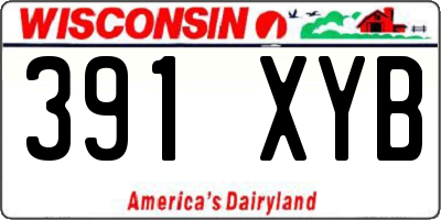 WI license plate 391XYB