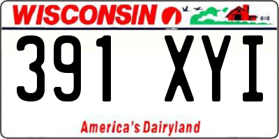 WI license plate 391XYI