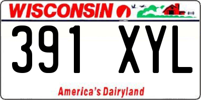 WI license plate 391XYL