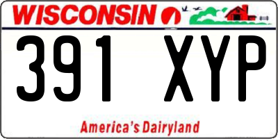 WI license plate 391XYP