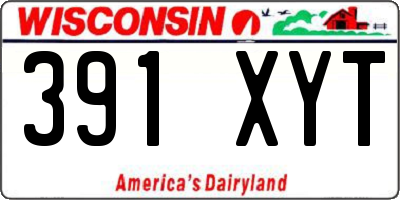 WI license plate 391XYT