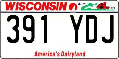 WI license plate 391YDJ