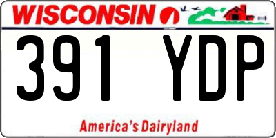 WI license plate 391YDP